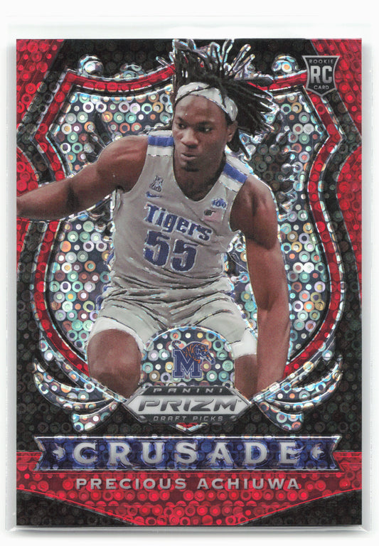 2020 Panini Draft Picks Collegiate #88 Precious Achiuwa Fast Break Red #/125