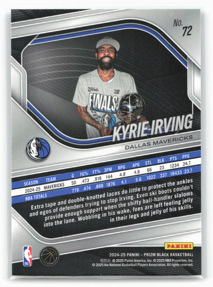 2024-25 Panini Prizm Black #72 Kyrie Irving 26823