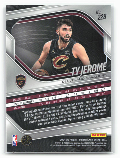 2024-25 Panini Prizm Black #228 Ty Jerome 26824