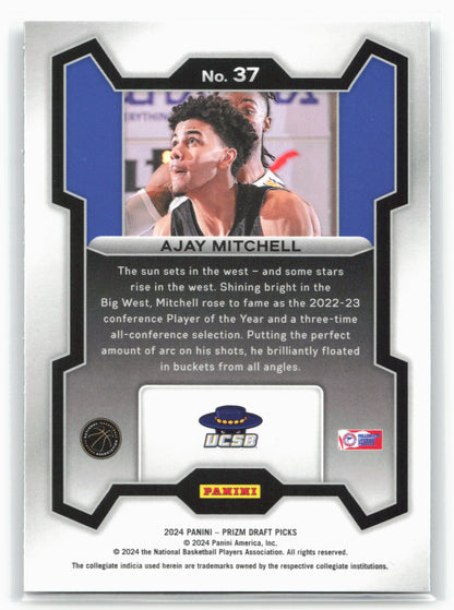 2024 Panini Prizm Draft Picks #37 Ajay Mitchell 26838