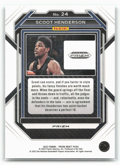 2023 Panini Prizm Draft Picks #24 Scoot Henderson Green 26842
