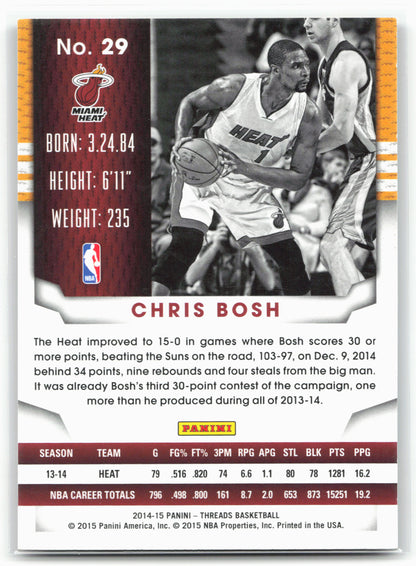 2014-15 Panini Threads #29 Chris Bosh