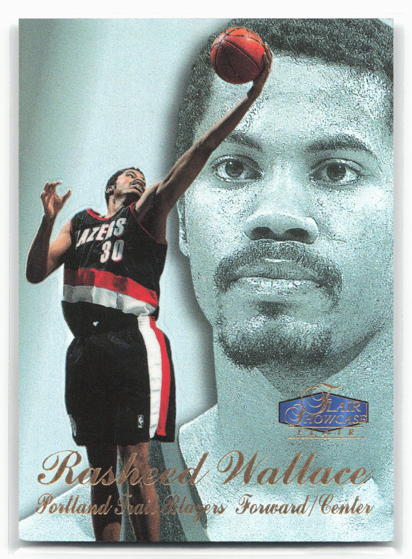 1997-98 Flair Showcase #80 Rasheed Wallace