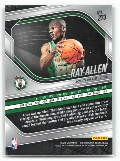 2024-25 Panini Prizm Black #273 Ray Allen