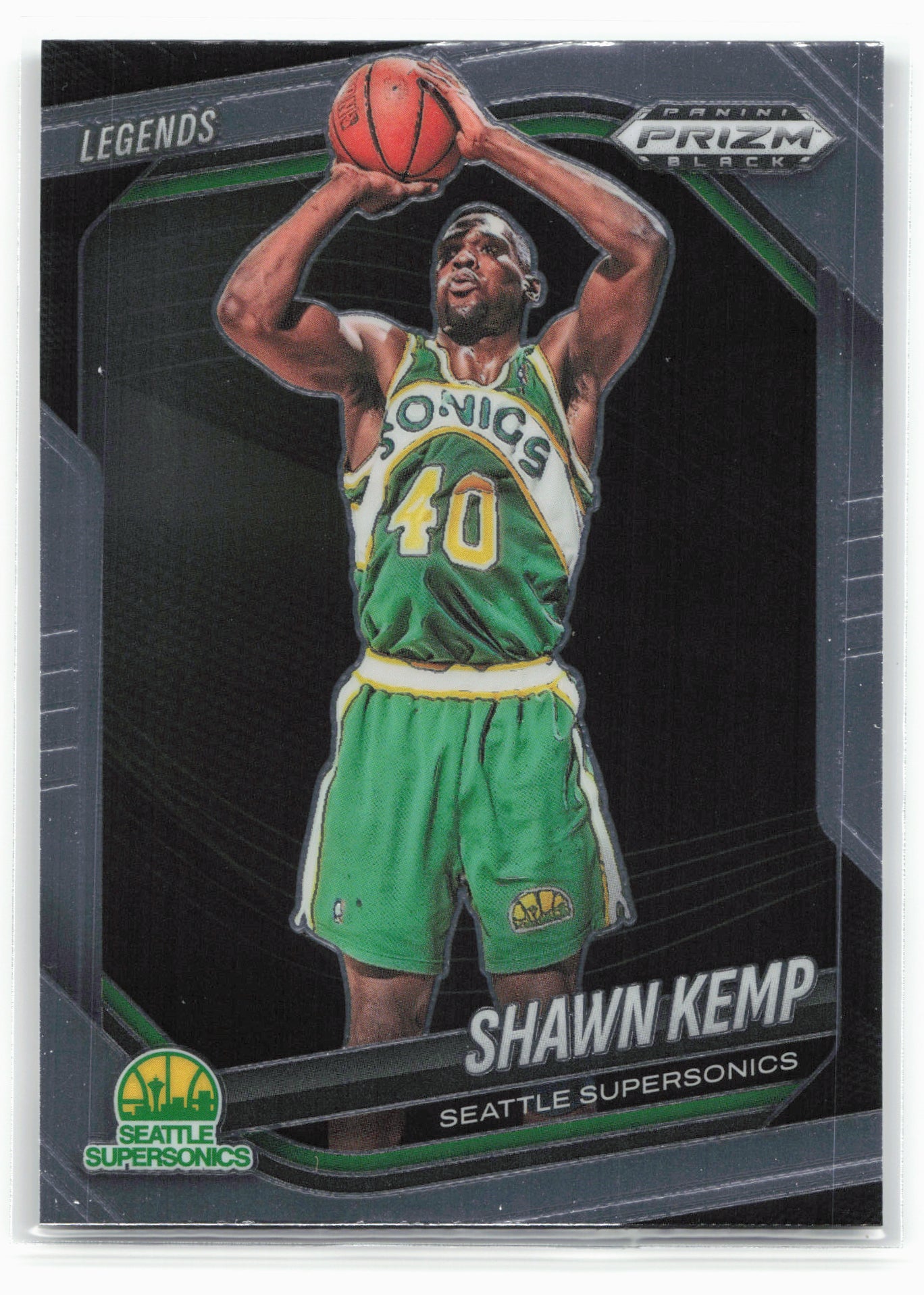 2024-25 Panini Prizm Black #299 Shawn Kemp