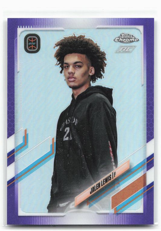 2021-22 Topps Chrome Overtime Elite #70 Jalen Lewis Purple #/299