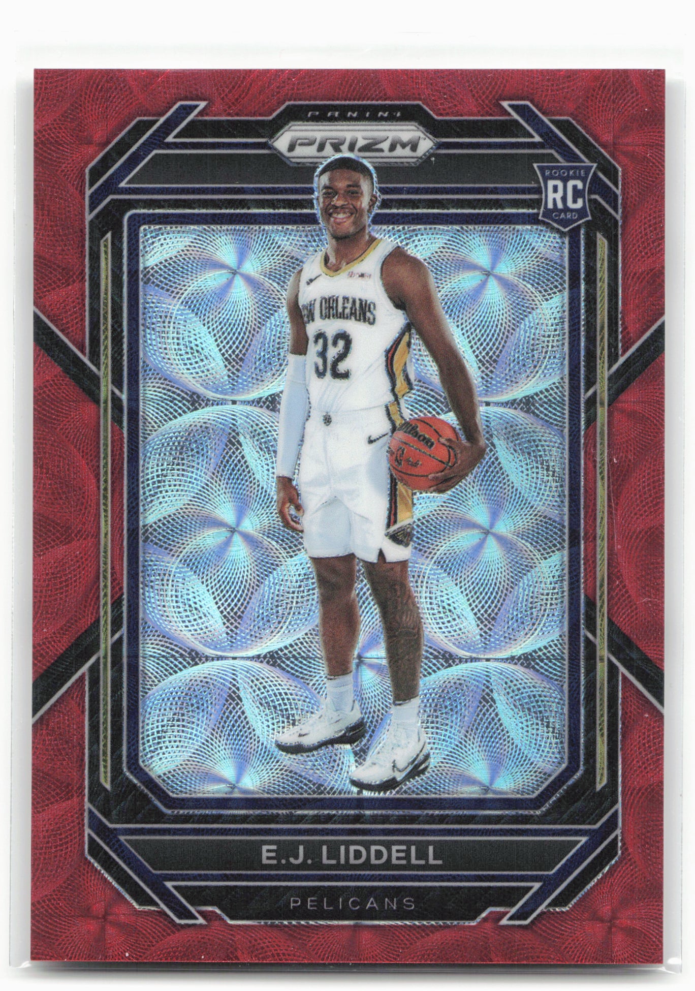 2022-23 Panini Prizm #251 E.J. Liddell Prizms Choice Red #/88