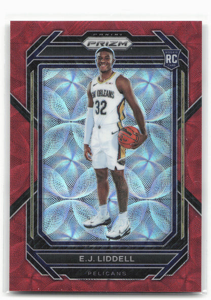 2022-23 Panini Prizm #251 E.J. Liddell Prizms Choice Red #/88