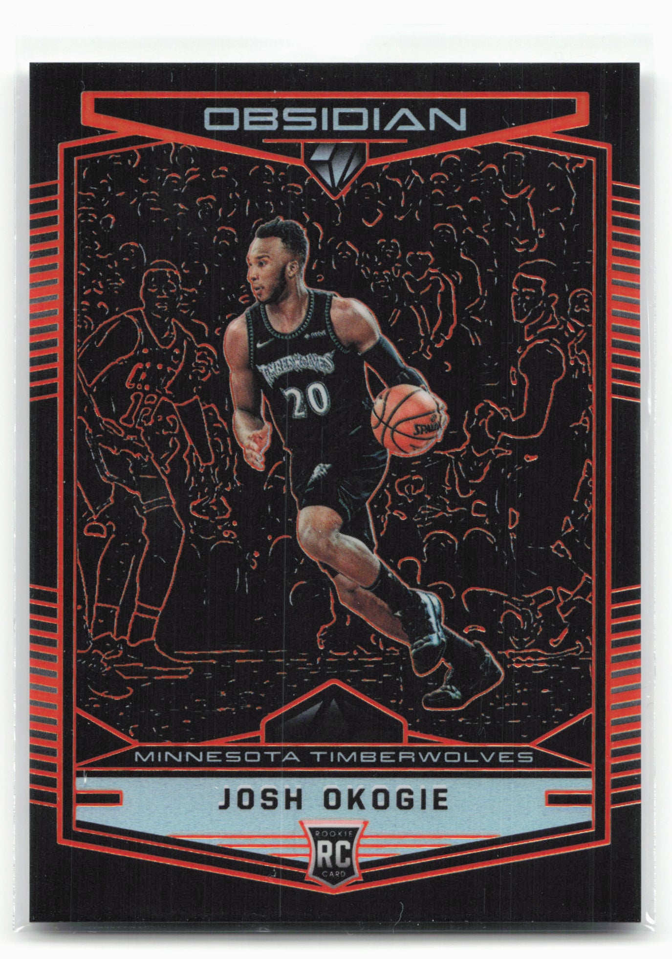 2018-19 Panini Obsidian #88 Josh Okogie Electric Etch Orange #/25