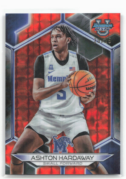 2023-24 Bowman University Best #52 Ashton Hardaway Geometric Orange #/25
