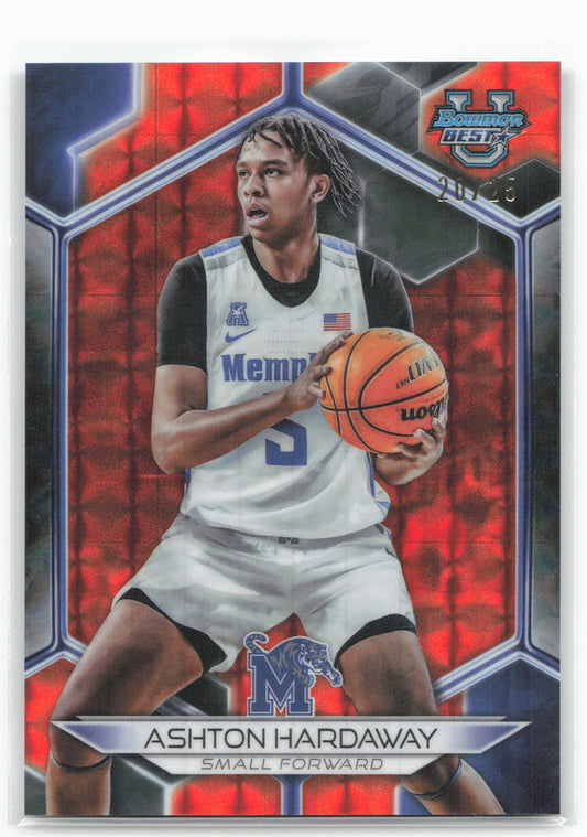 2023-24 Bowman University Best #52 Ashton Hardaway Geometric Orange #/25