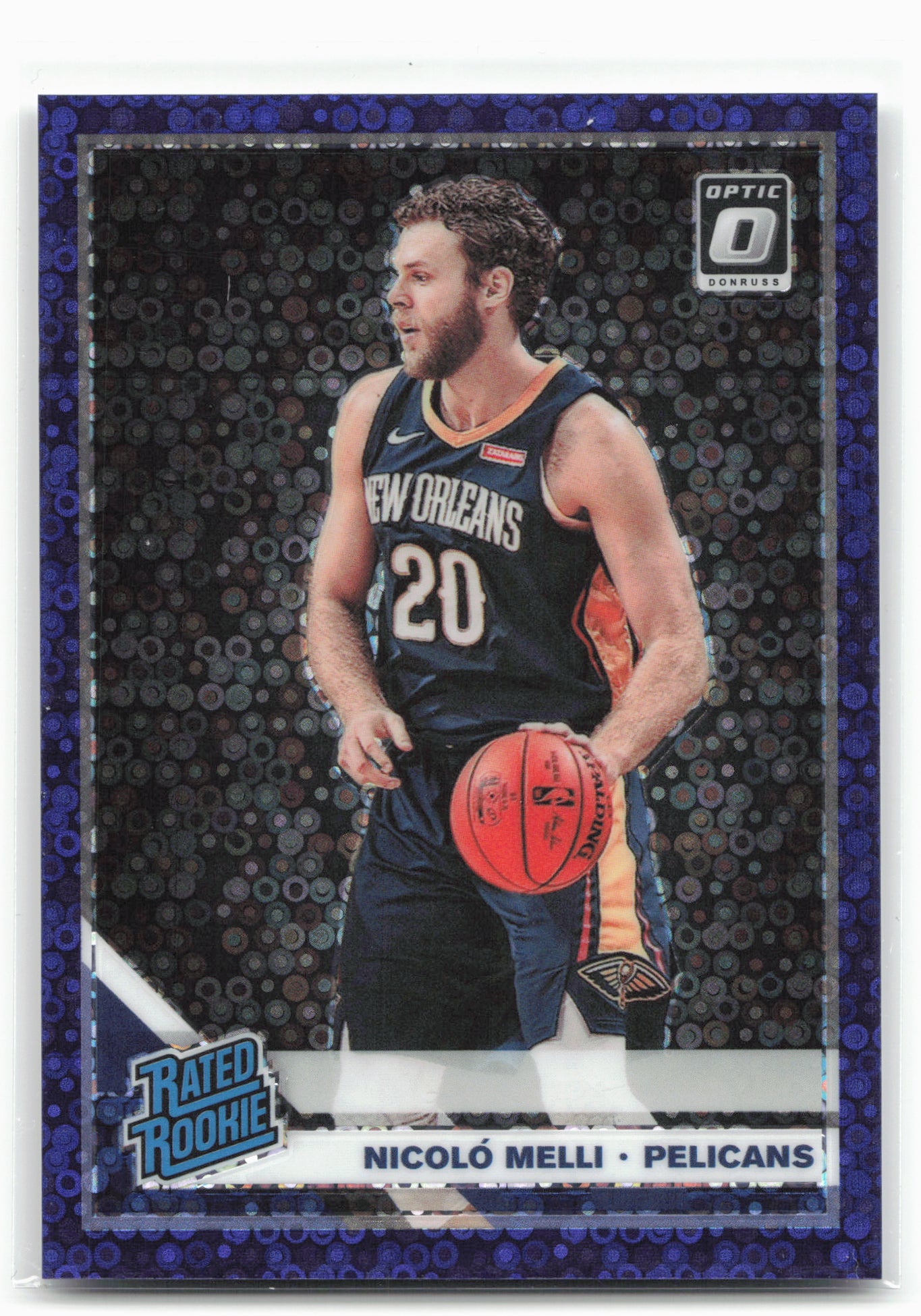 2019-20 Donruss Optic #163 Nicolo Melli Fast Break Purple #/95