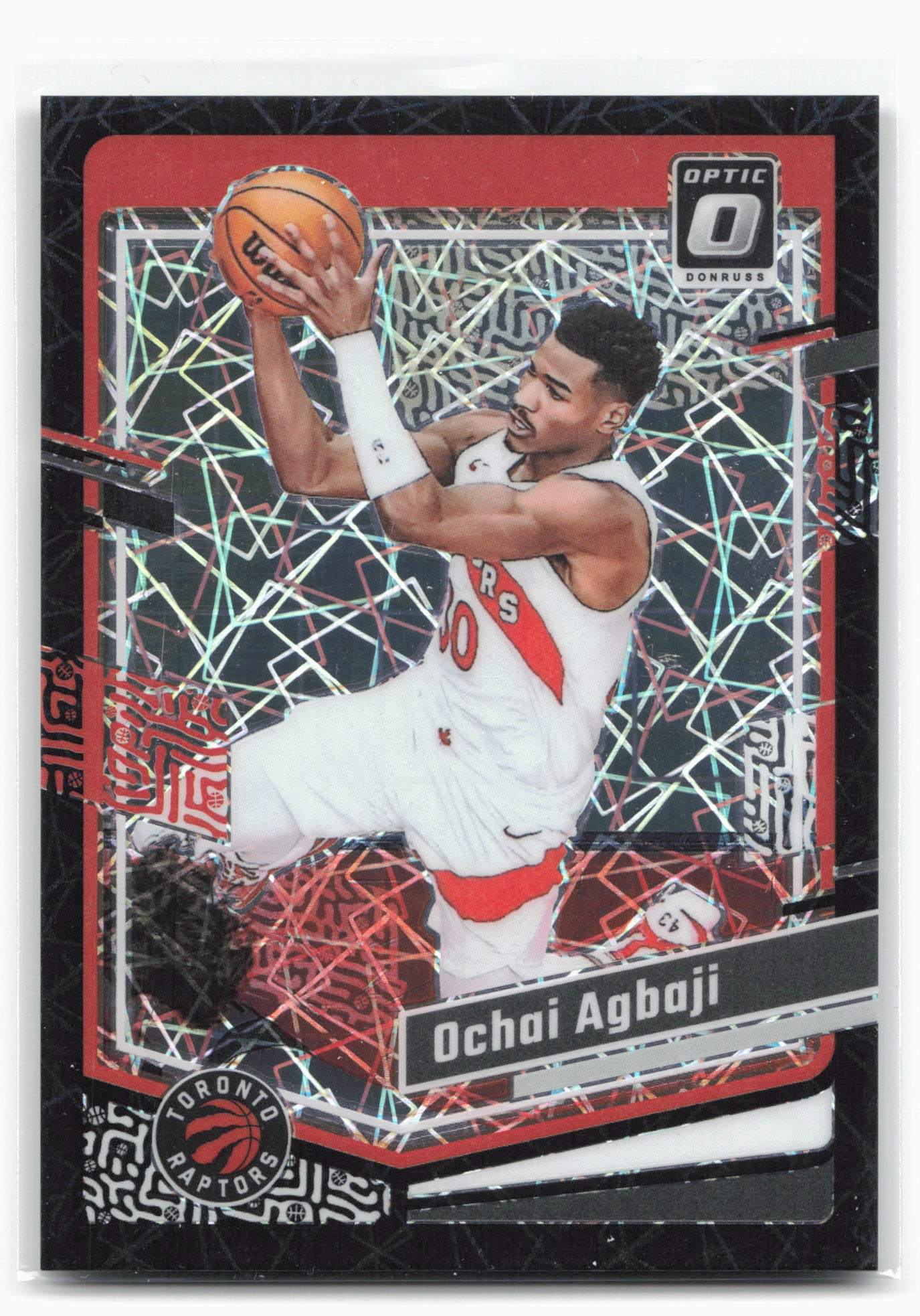 2023-24 Donruss Optic #156 Ochai Agbaji Black Velocity #/39