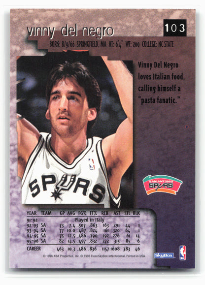 1996-97 SkyBox Premium #103 Vinny Del Negro 26908