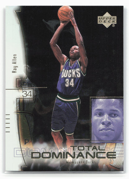 2000-01 Upper Deck #TD13 Ray Allen Total Dominance 26909