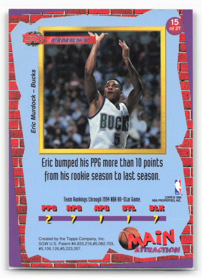 1993-94 Finest #15 Eric Murdock Main Attraction