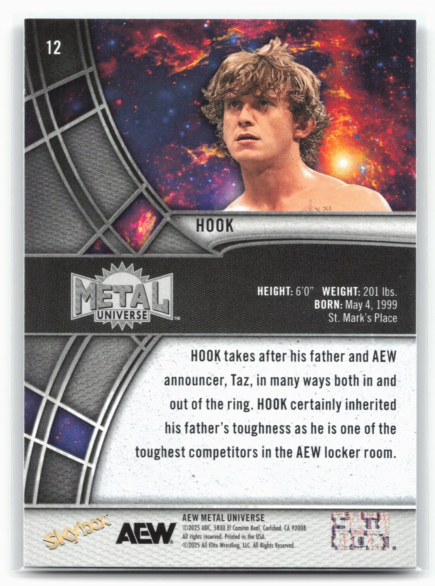 2025 SkyBox Metal Universe AEW #12 HOOK