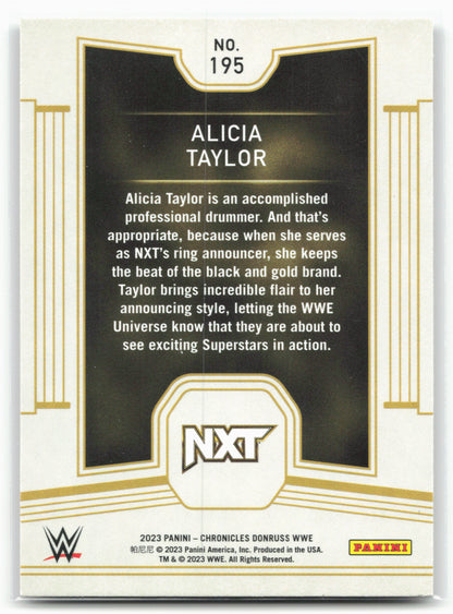 2023 Panini Chronicles WWE #195 Alicia Taylor