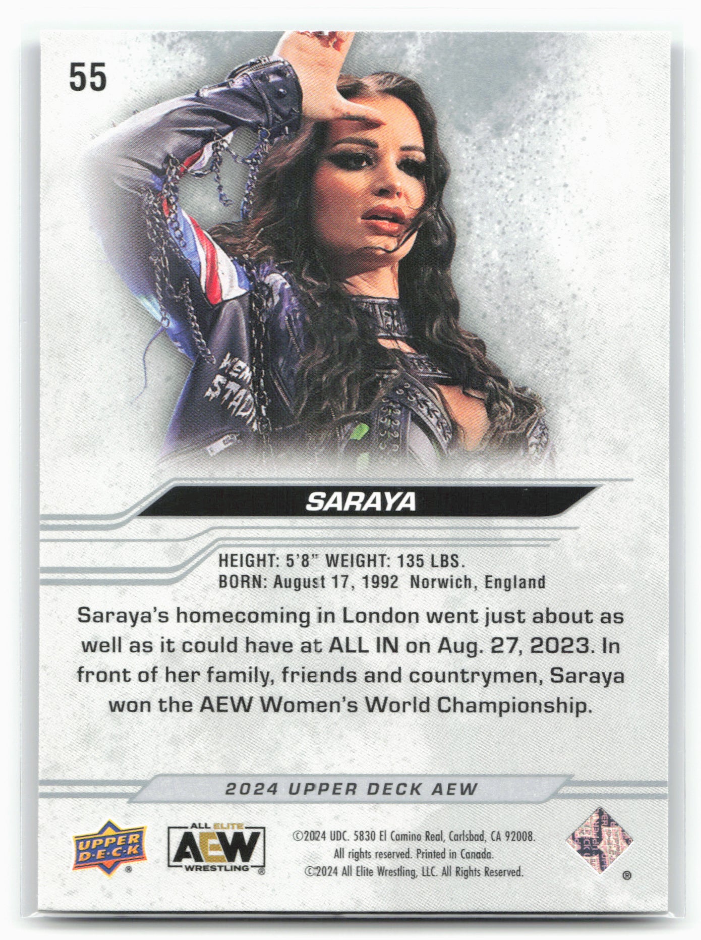 2024 Upper Deck AEW #55 Saraya