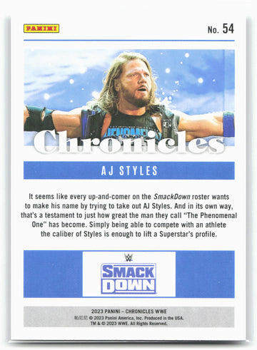 
2023 Panini Chronicles WWE #54 AJ Styles 26938