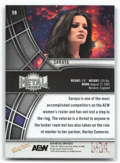 2025 SkyBox Metal Universe AEW #59 Saraya