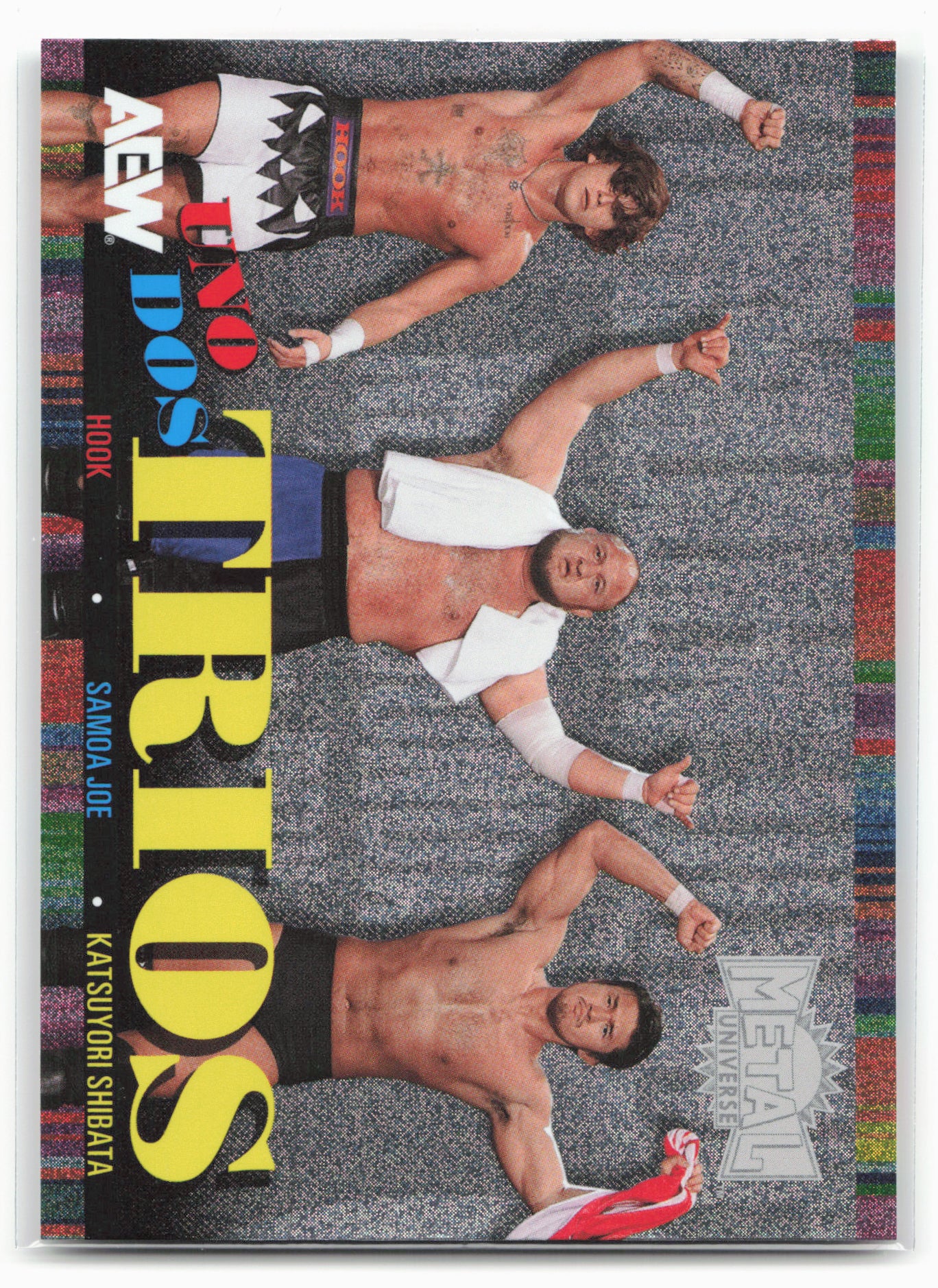 2025 SkyBox Metal Universe AEW #UDT-25 HOOK / Joe /Shibata Uno Dos Trios