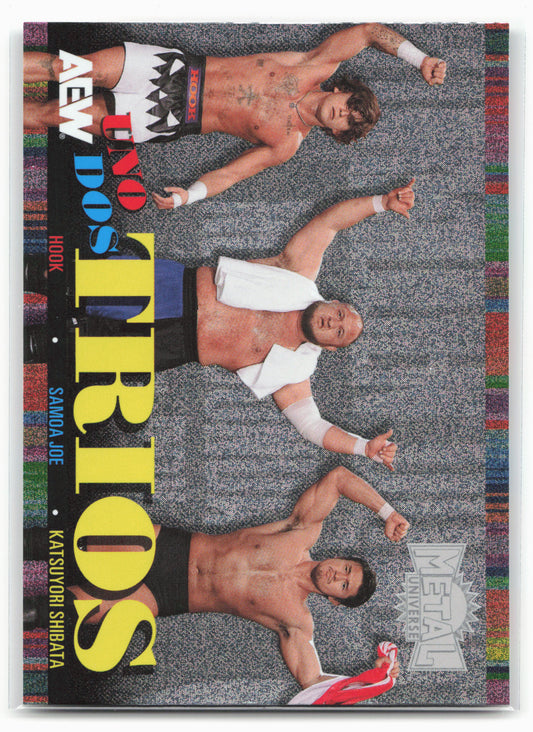 2025 SkyBox Metal Universe AEW #UDT-25 HOOK / Joe /Shibata Uno Dos Trios
