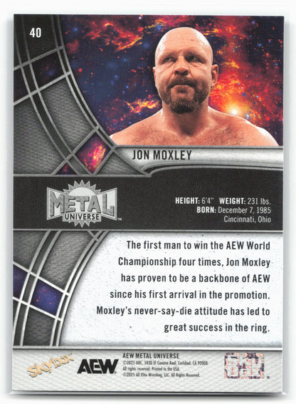 2025 SkyBox Metal Universe AEW #40 Jon Moxley