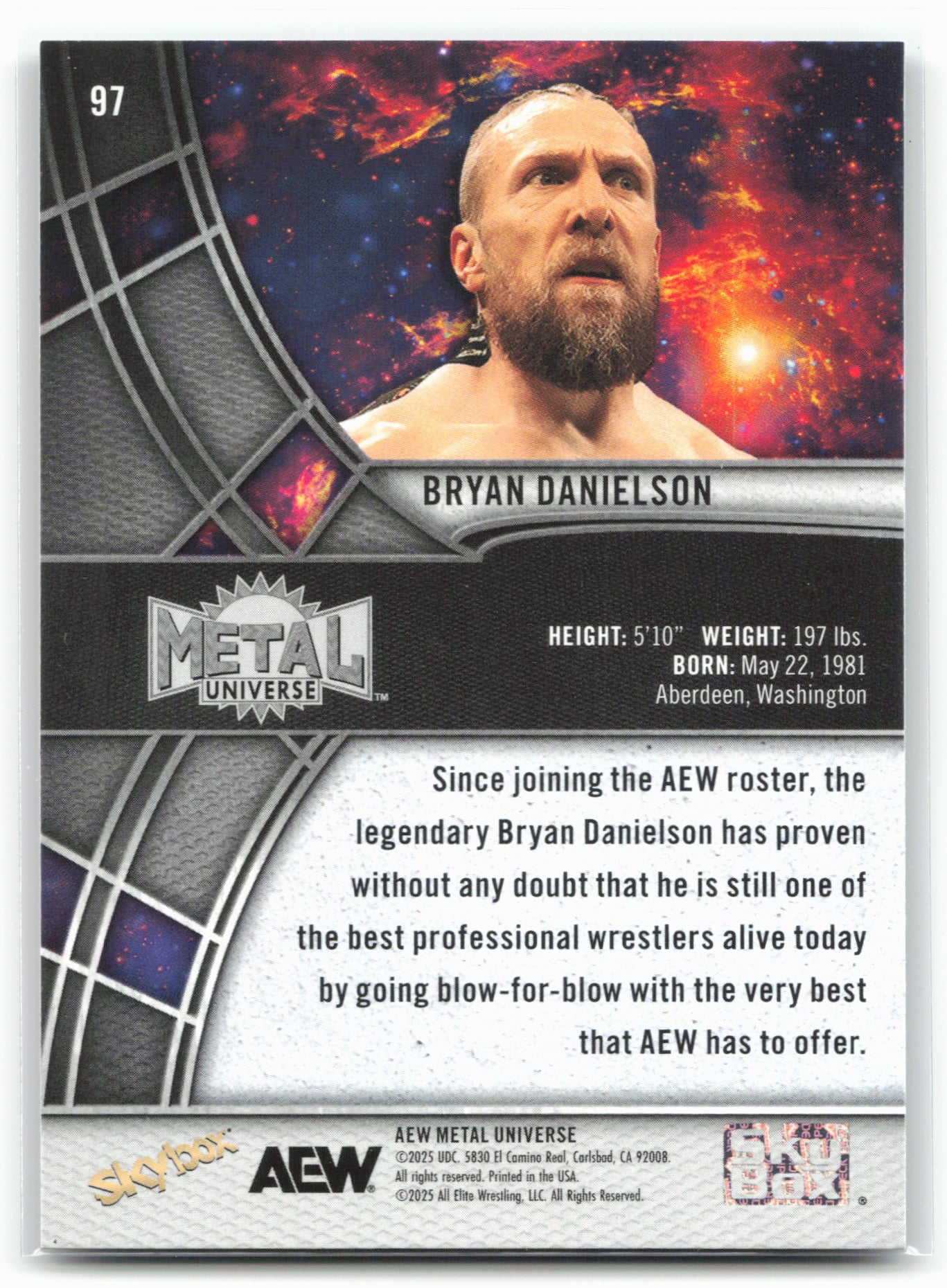 2025 SkyBox Metal Universe AEW #97 Bryan Danielson