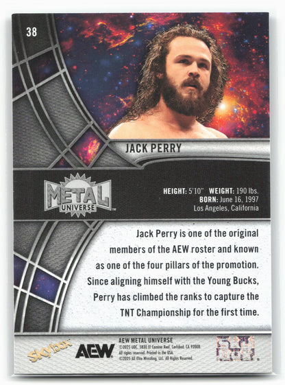 2025 SkyBox Metal Universe AEW #38 Jack Perry