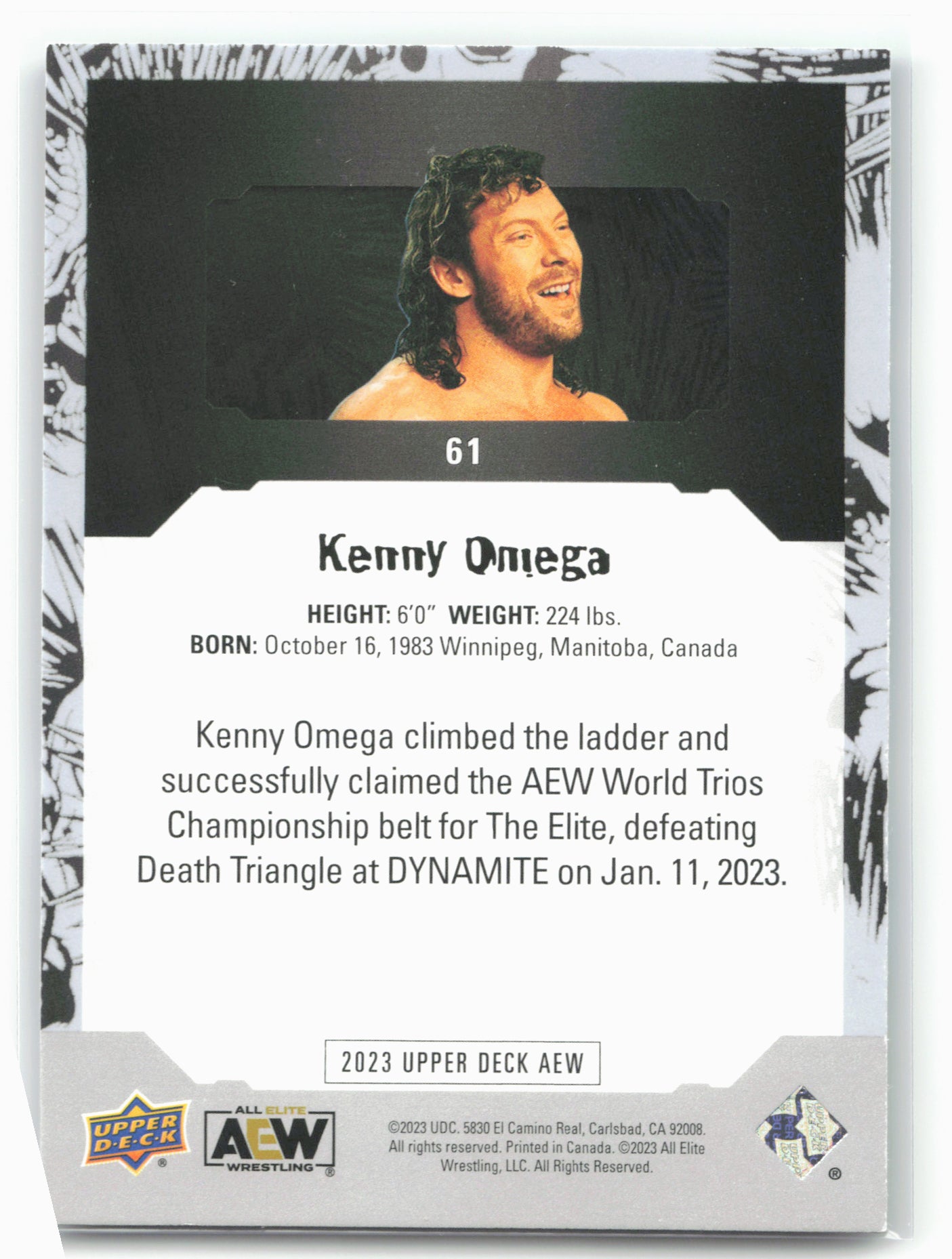 2023 Upper Deck AEW #61 Kenny Omega