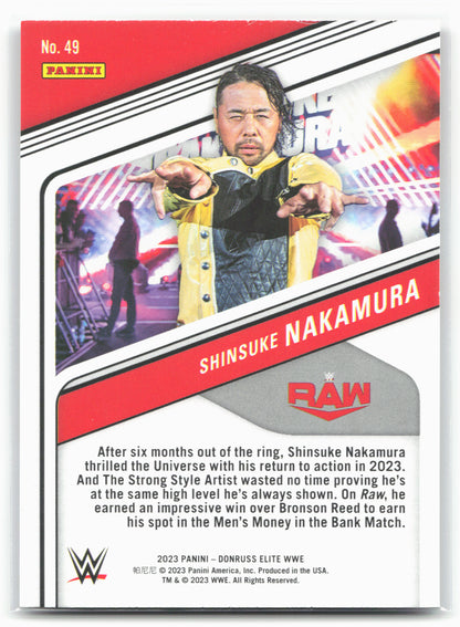 2023 Donruss Elite WWE #49 Shinsuke Nakamura 26951