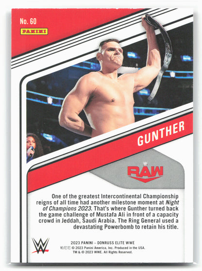 2023 Donruss Elite WWE #60 Gunther 26952
