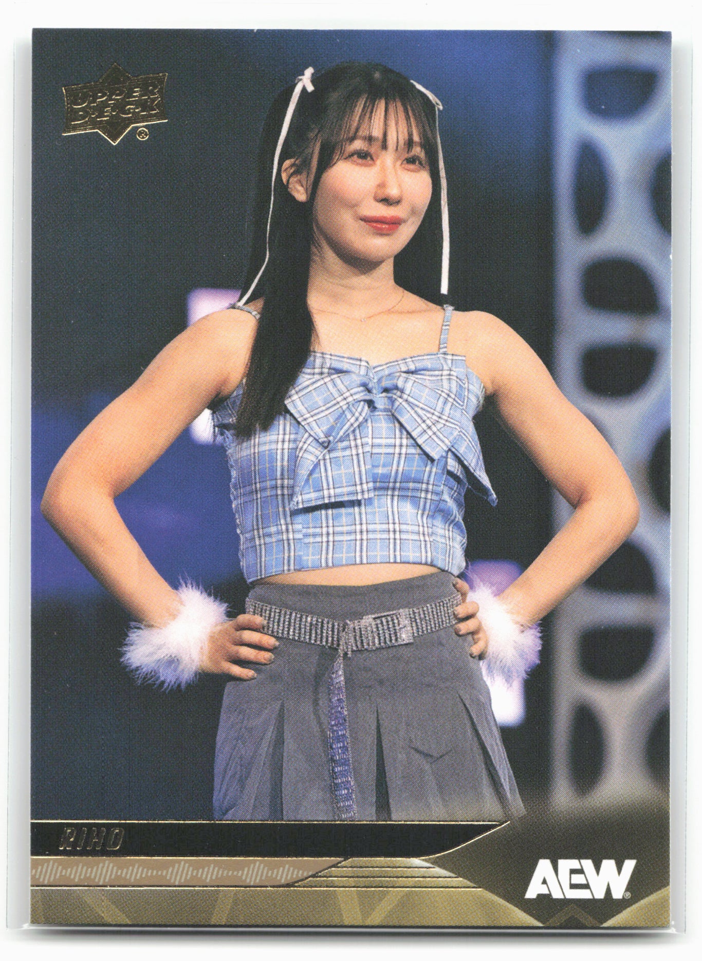 2025 Upper Deck AEW #32 Riho Gold