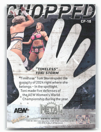 2025 SkyBox Metal Universe AEW #CP-18 "Timeless" Toni Storm Chopped