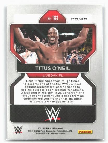 2022 Panini Prizm WWE #183 Titus O'Neil Silver