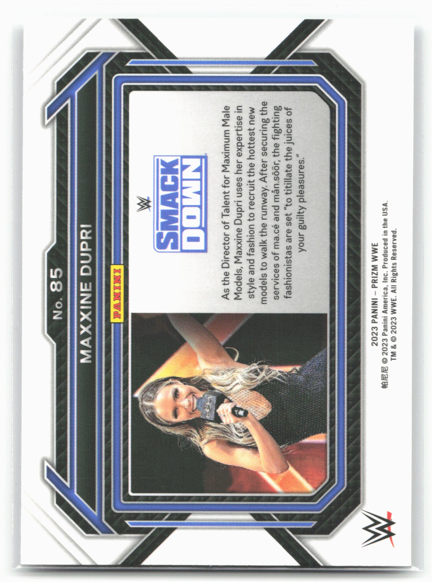 2023 Panini Prizm WWE #85 Maxxine Dupri