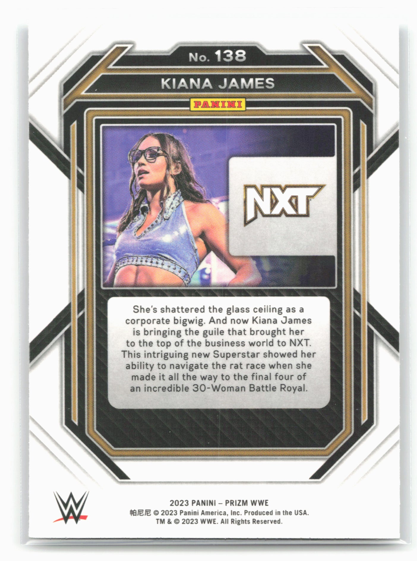 2023 Panini Prizm WWE #138 Kiana James