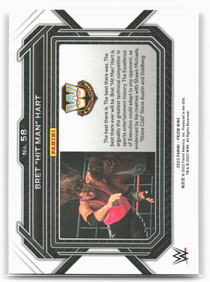 2023 Panini Prizm WWE #58 Bret "Hit Man" Hart