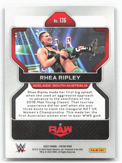 2022 Panini Prizm WWE #136 Rhea Ripley
