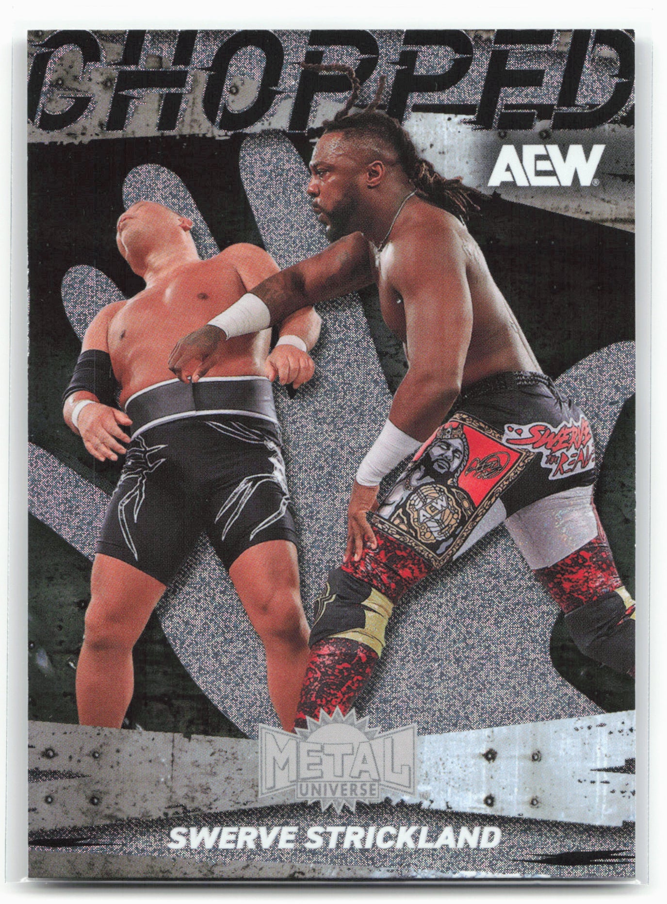 2025 SkyBox Metal Universe AEW #CP-9 Swerve Strickland Chopped