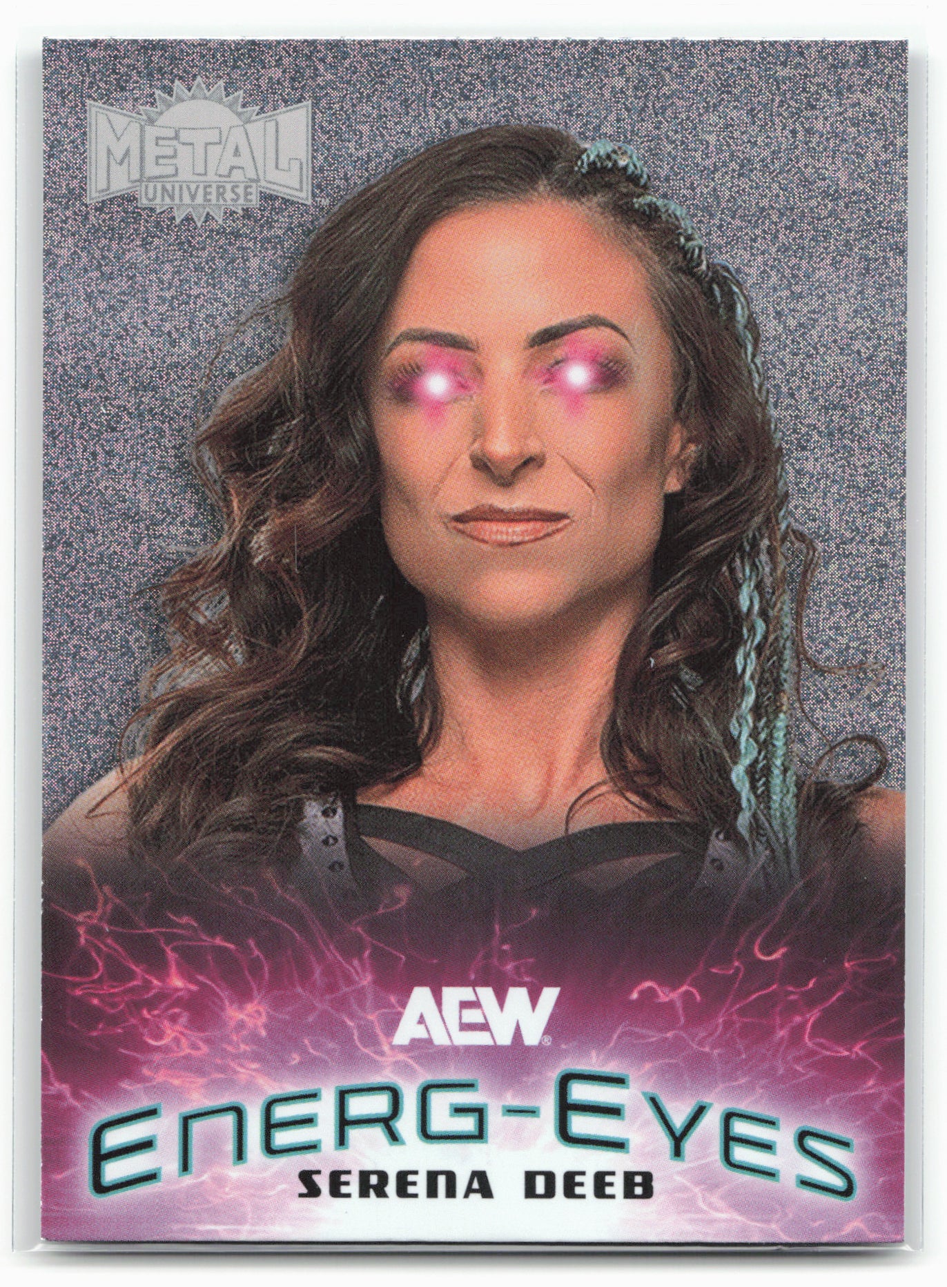 2025 SkyBox Metal Universe AEW #EG-20 Serena Deeb Energ-Eyes