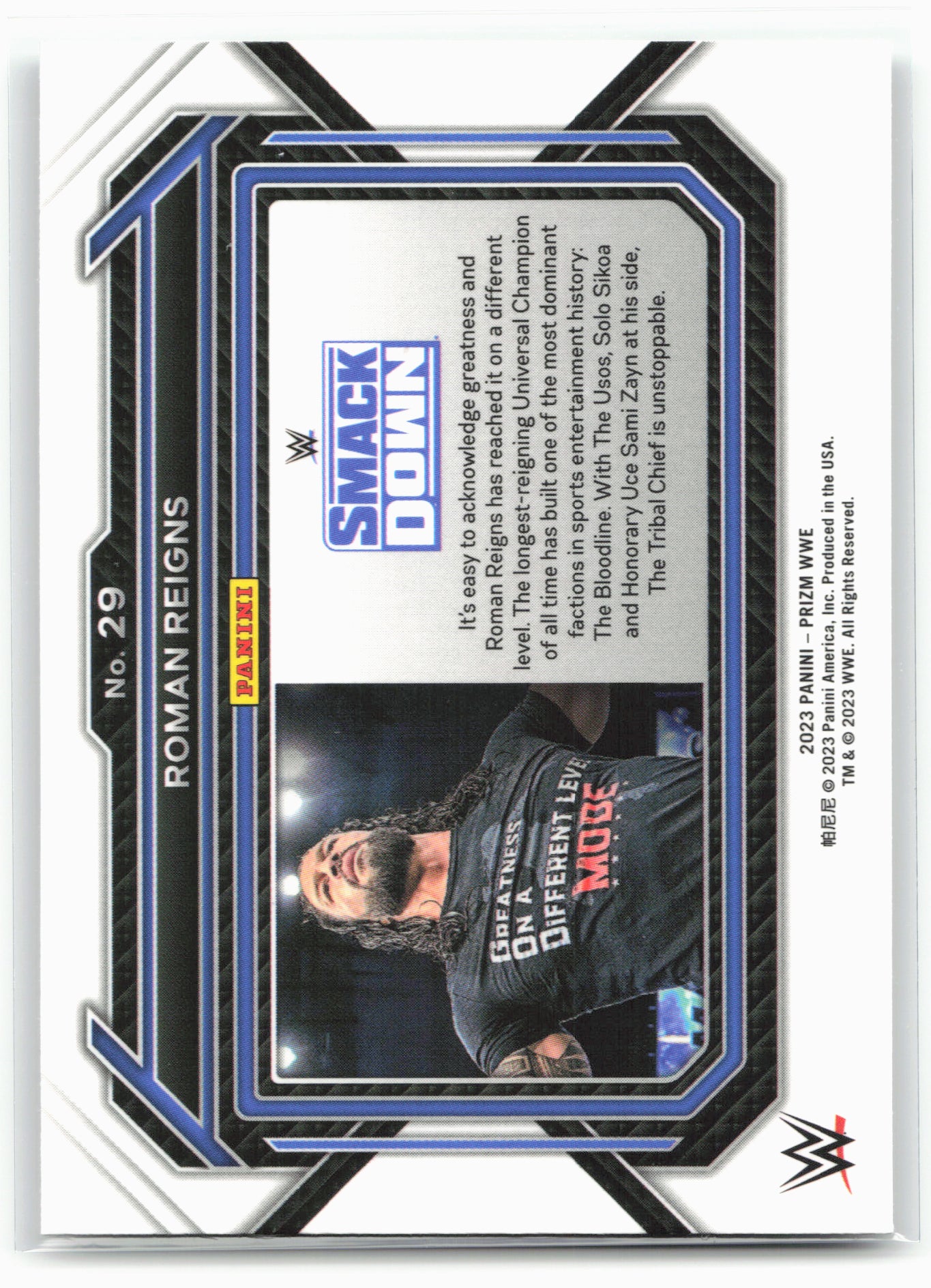 2023 Panini Prizm WWE #29 Roman Reigns