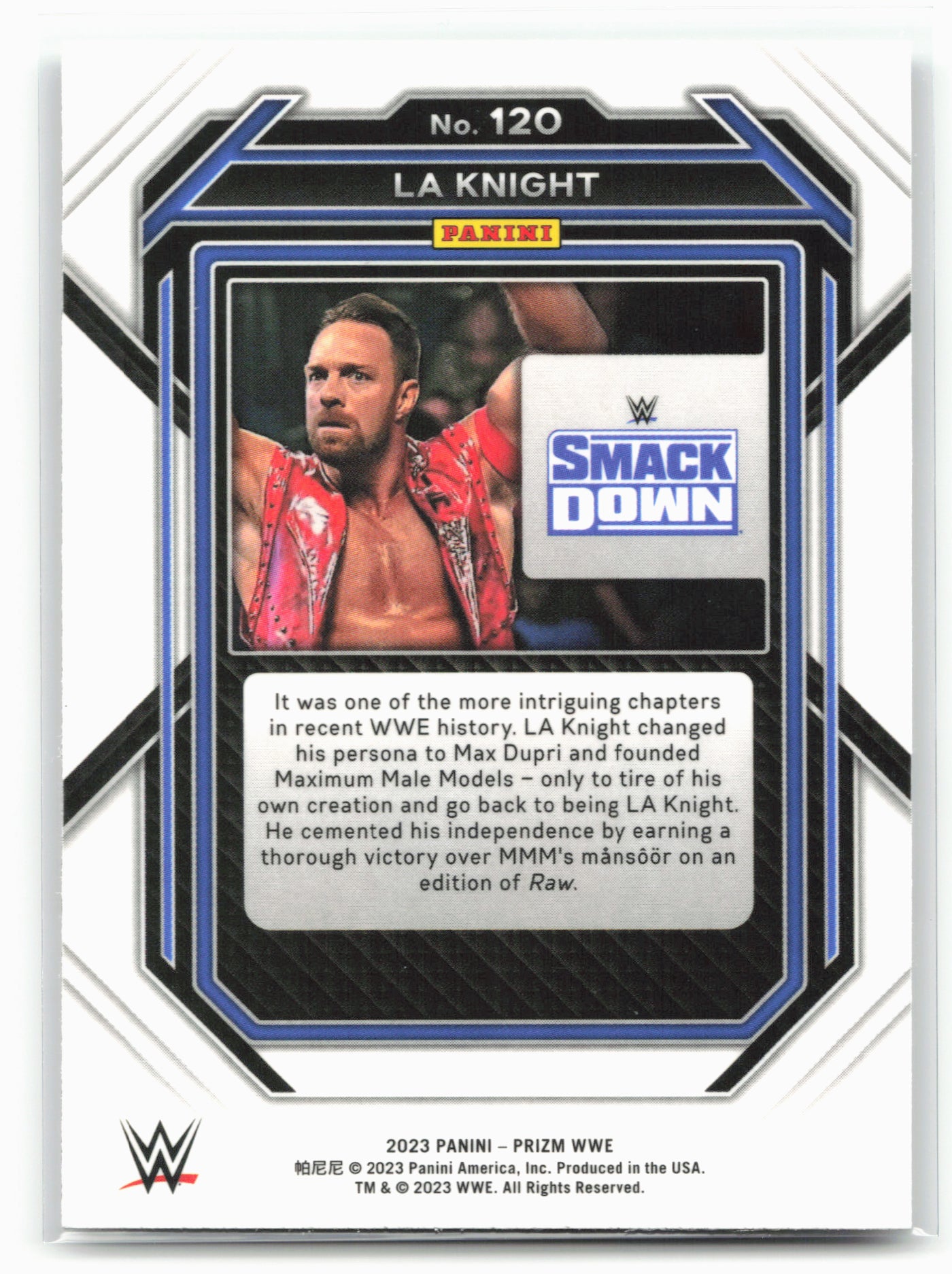 2023 Panini Prizm WWE #120 LA Knight