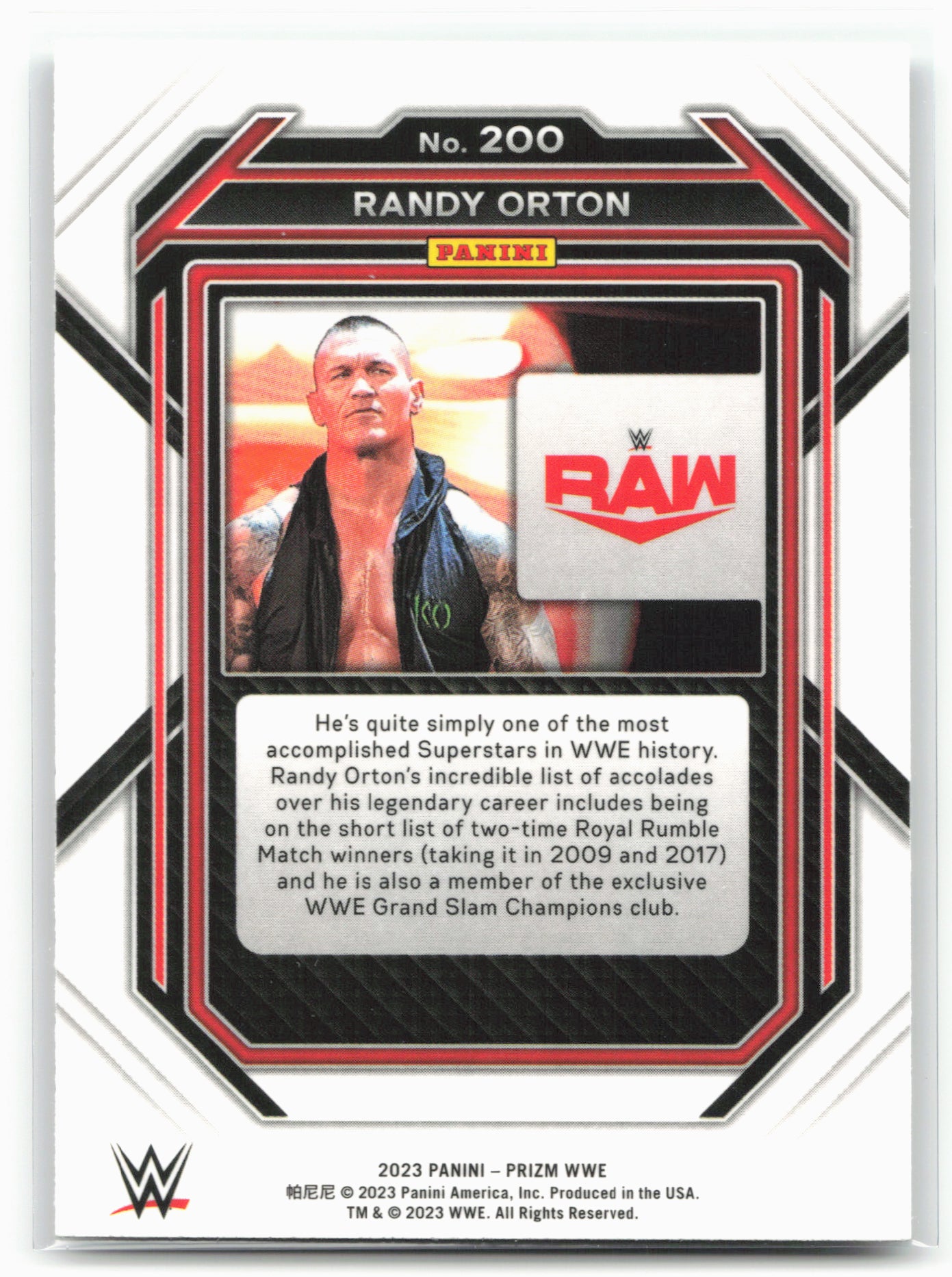 2023 Panini Prizm WWE #200 Randy Orton