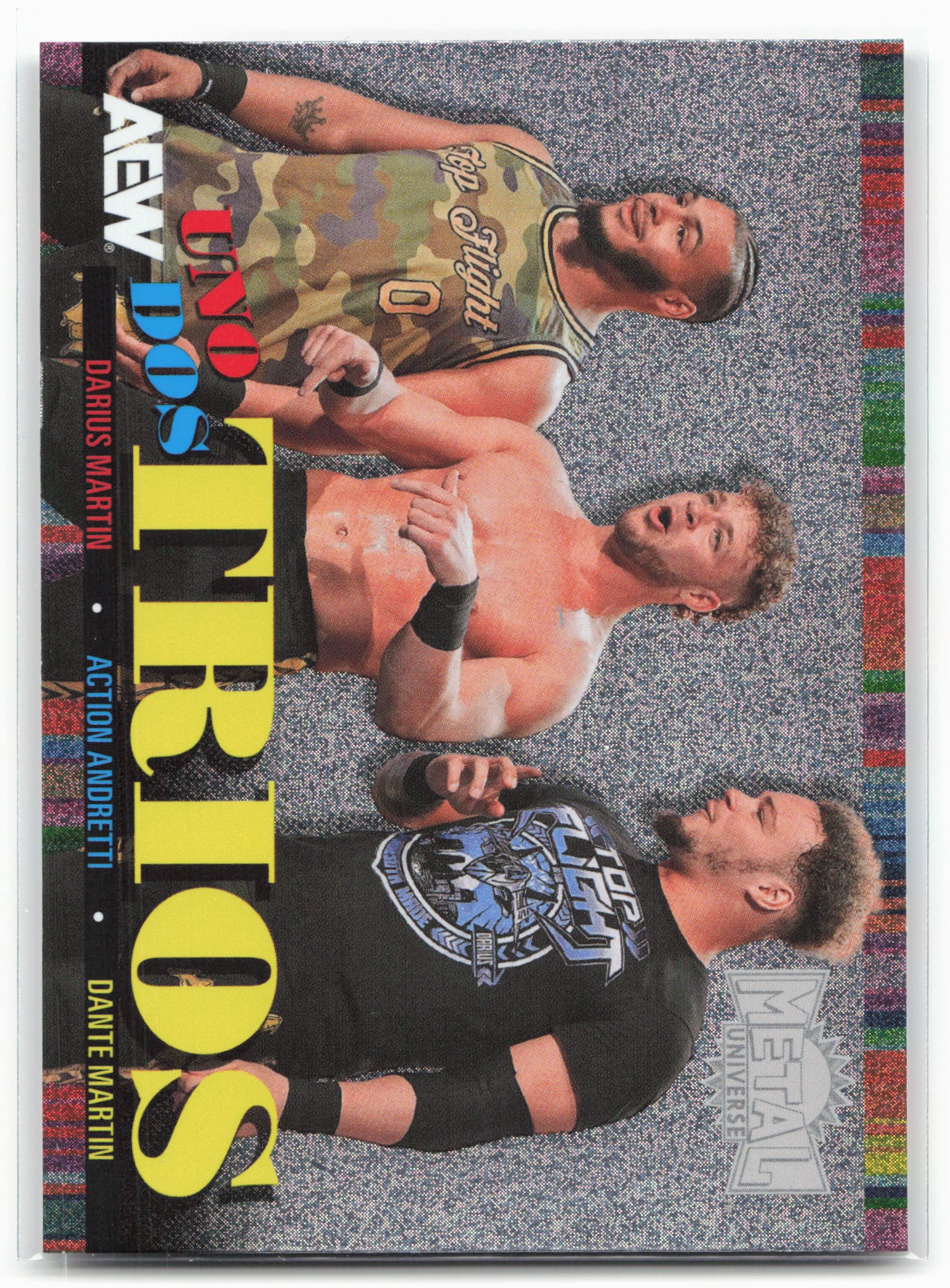2025 SkyBox Metal Universe AEW #UDT-18 Martin /Martin /Andretti Uno Dos Trios