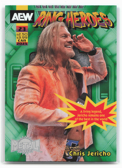 2025 SkyBox Metal Universe AEW #RH 23 Chris Jericho Ring Heroes