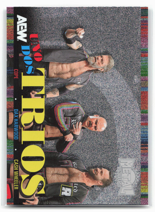 2025 SkyBox Metal Universe AEW #UDT-11 Harwood / Wheeler / Cope Uno Dos Trios