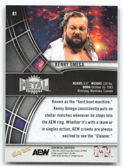 2025 SkyBox Metal Universe AEW #81 Kenny Omega