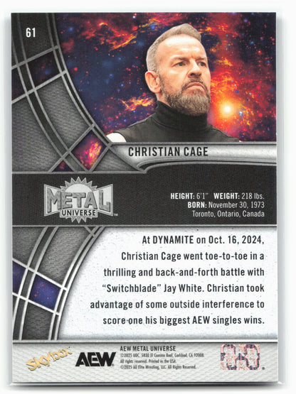 2025 SkyBox Metal Universe AEW #61 Christian Cage 27027